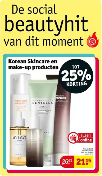 Kruidvat Korean Skincare en make-up producten aanbieding