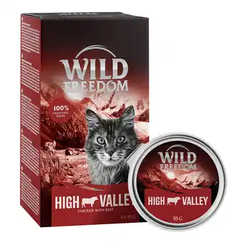 Zooplus 24x85g Adult Kuipje High Valley Rund & Kip Wild Freedom Kattenvoer aanbieding