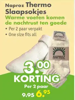 Gezond & Wel Naproz Thermo Slaapsokjes aanbieding