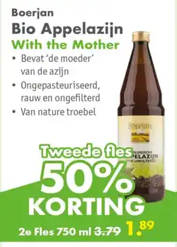 Gezond & Wel Boerjan Bio Appelazijn aanbieding