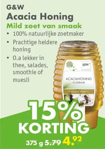 Gezond & Wel G&W Acacia Honing aanbieding