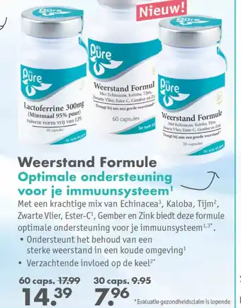 Gezond & Wel Weerstand Formule aanbieding