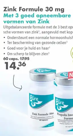 Gezond & Wel Zink Formule 30 mg aanbieding