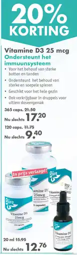 Gezond & Wel Vitamine D3 25 mcg aanbieding