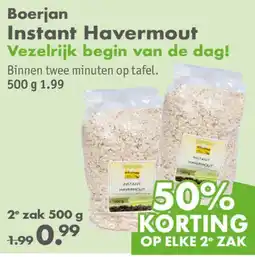 Gezond & Wel Boerjan Instant Havermout aanbieding