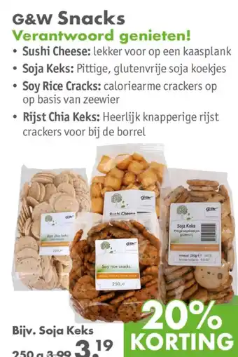 Gezond & Wel G&W Snacks aanbieding