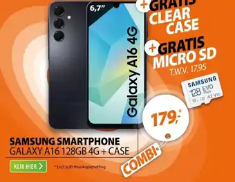 Expert SAMSUNG SMARTPHONE GALAXY A16 128GB 4G + CASE aanbieding