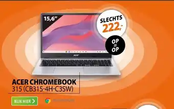 Expert Acer Chromebook 315 (CB315-4H-C3SW) Zilver aanbieding