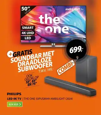 Expert Philips The One 50PUS8949 Ambilight (2024) aanbieding