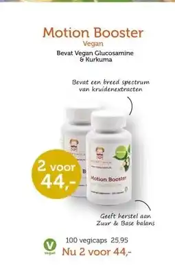 De Rode Pilaren Motion Booster Vegan aanbieding