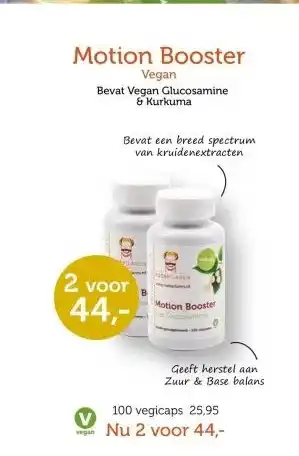 De Rode Pilaren Motion Booster Vegan aanbieding