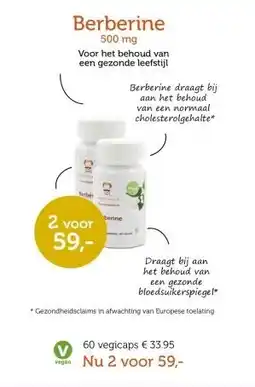 De Rode Pilaren Berberine 500 mg aanbieding