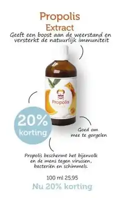 De Rode Pilaren Propolis Extract aanbieding