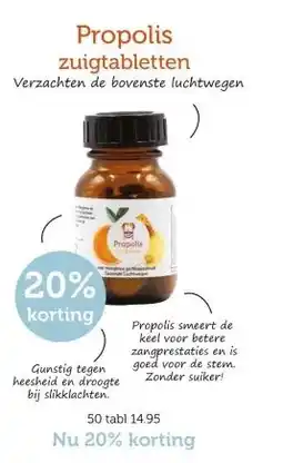 De Rode Pilaren Propolis zuigtabletten aanbieding