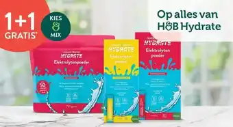 Holland & Barrett 1+1 GRATIS Op alles van H&B Hydrate aanbieding