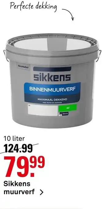 Karwei Sikkens muurverf 10 liter aanbieding