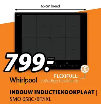 Expert Whirlpool Inbouw inductiekookplaat | SMO 658C/BT/IXL aanbieding