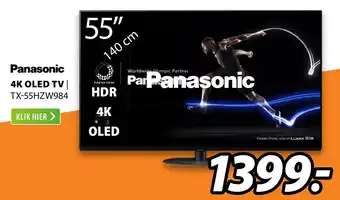 Expert Panasonic 4K OLED TV | TX-55HZW984 aanbieding