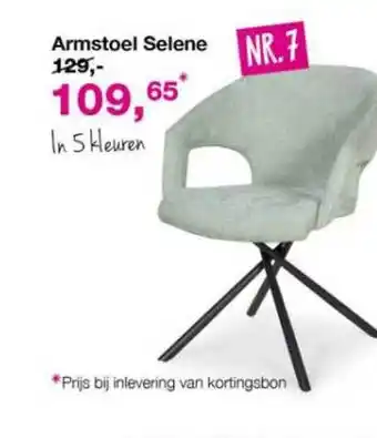 De Bommel Meubelen Armstoel Selene aanbieding