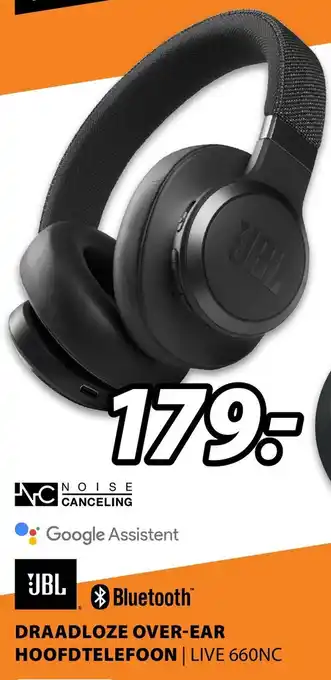 Expert JBL Draadloze Over-Ear Hoofdtelefoon | LIVE 660NC aanbieding