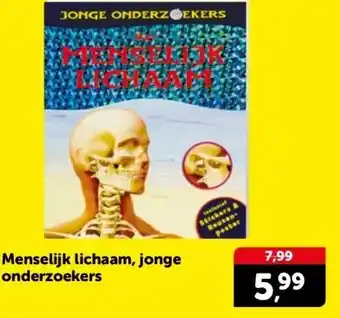 Boekenvoordeel Menselijk lichaam, jonge onderzoekers aanbieding