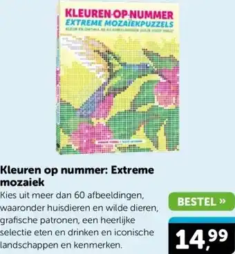 Boekenvoordeel Kleuren op nummer: Extreme mozaiek aanbieding