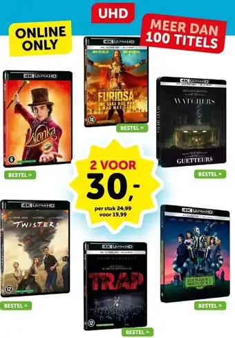 Boekenvoordeel UHD MEER DAN 100 TITELS aanbieding