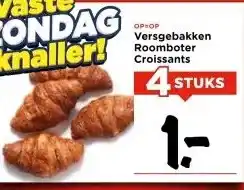 Vomar Voordeelmarkt Versgebakken Roomboter Croissants aanbieding