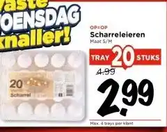 Vomar Voordeelmarkt OP=OP Scharreleieren aanbieding