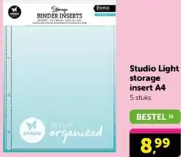 Boekenvoordeel Studio Light storage insert A4 aanbieding