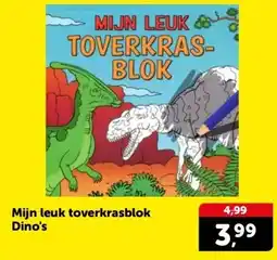 Boekenvoordeel Mijn leuk toverkrasblok Dino's aanbieding