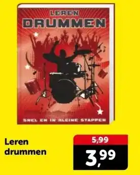 Boekenvoordeel Leren drummen aanbieding