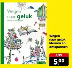 Boekenvoordeel Wegen naar geluk kleuren en ontspannen aanbieding