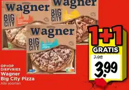 Vomar Voordeelmarkt OP=OP DIEPVRIES Wagner Big City Pizza aanbieding