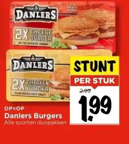 Vomar Voordeelmarkt OP=OP Danlers Burgers aanbieding