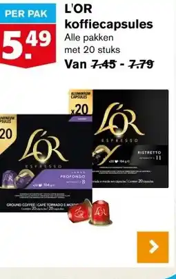 Hoogvliet L'OR koffiecapsules aanbieding