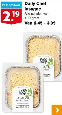 Hoogvliet Daily Chef lasagne aanbieding