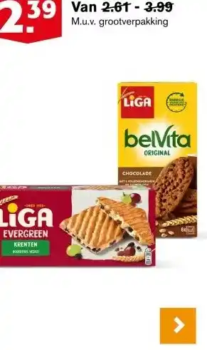 Hoogvliet Liga of Belvita aanbieding