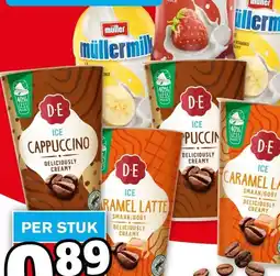 Hoogvliet Müllermilk of Douwe Egberts ijskoffie aanbieding