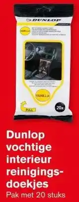 Hoogvliet Dunlop vochtige interieur reinigings- doekjes aanbieding