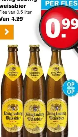 Hoogvliet König Ludwig weissbier aanbieding