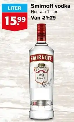 Hoogvliet Smirnoff vodka aanbieding