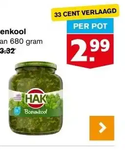 Hoogvliet Hak boerenkool aanbieding