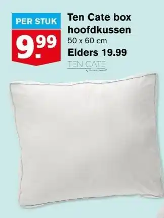 Hoogvliet Ten Cate box hoofdkussen aanbieding