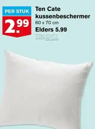 Hoogvliet Ten Cate kussenbeschermer aanbieding