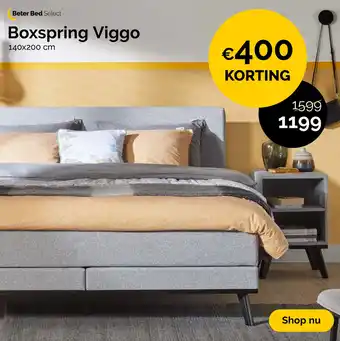 Beter Bed Boxspring Viggo 140x200 cm aanbieding