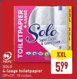 ALDI Solo 4-laags toiletpapier aanbieding