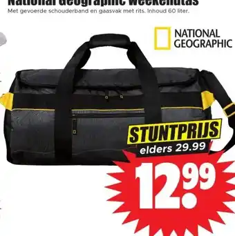 Dirk National Geographic weekendtas aanbieding