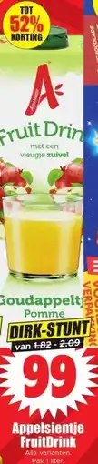 Dirk Appelsientje FruitDrink aanbieding