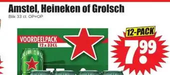 Dirk Amstel, Heineken of Grolsch aanbieding